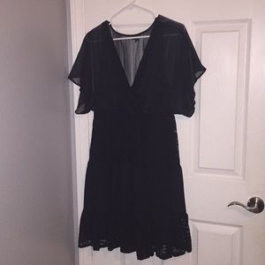 Torrid Lace Chiffon inlet dress